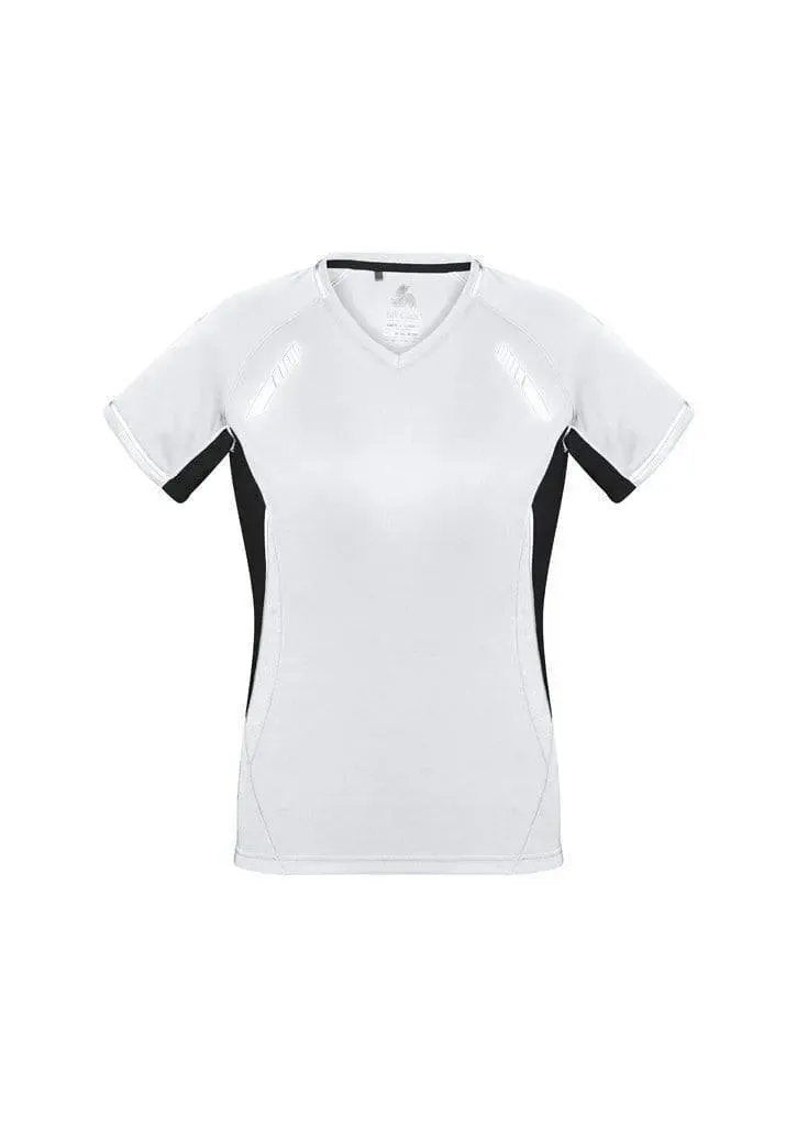 Biz Collection Casual Wear White/Black/Silver / 6 Biz Collection Women’s Renegade Tee T701LS
